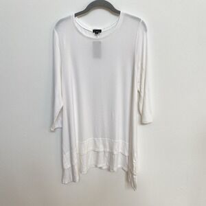 Coco+Carmen‎ Double Layer White Tunic T-shirt